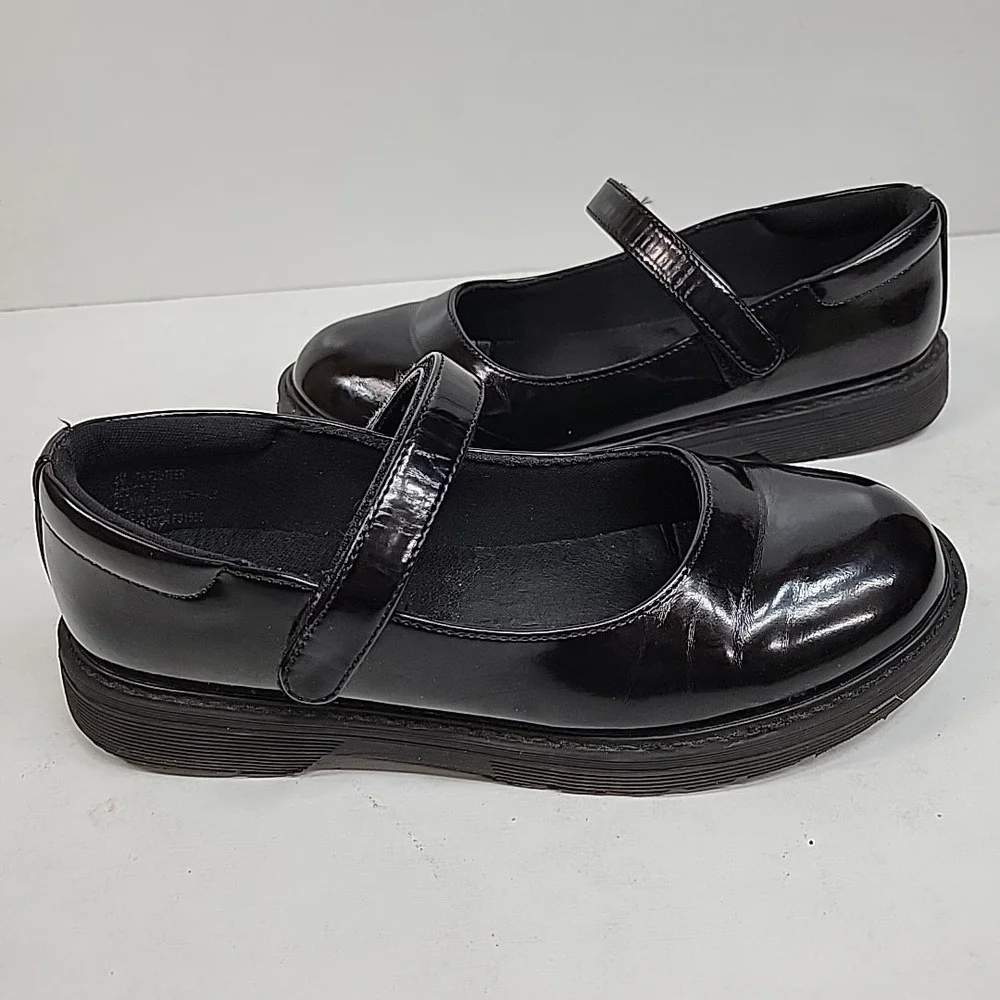 Thereabouts Girls Black Mary Jane Shoes Strap School Uniform Size 4 Preppy Comfy